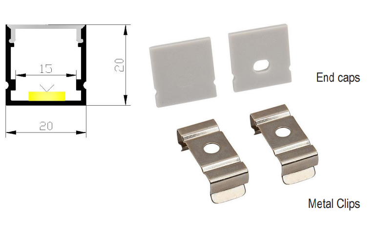 LED Profile X19-T2020-1