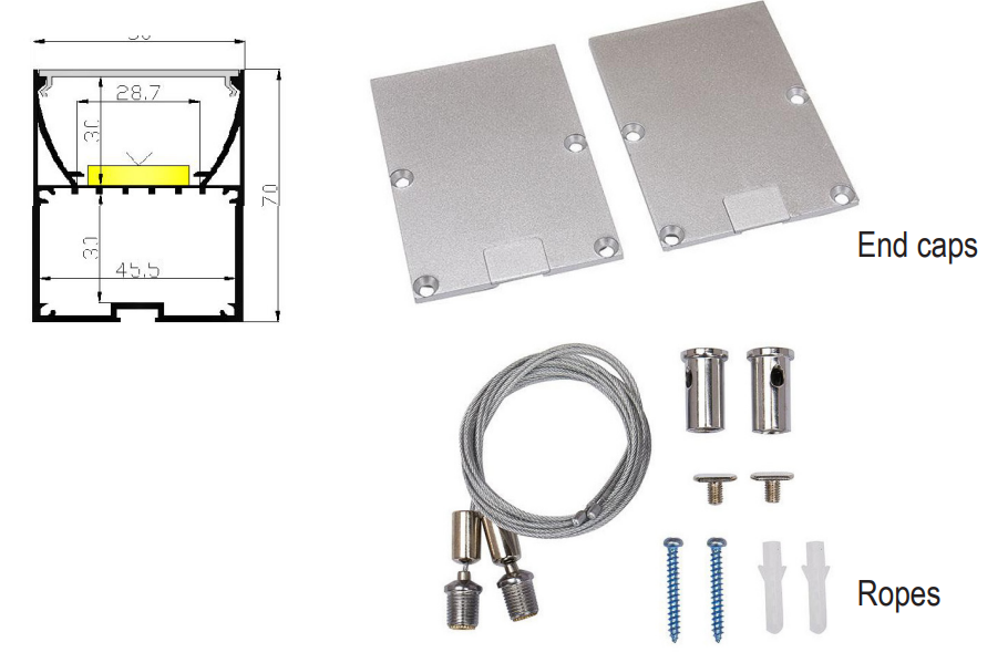 LED profile X19-T5070-1
