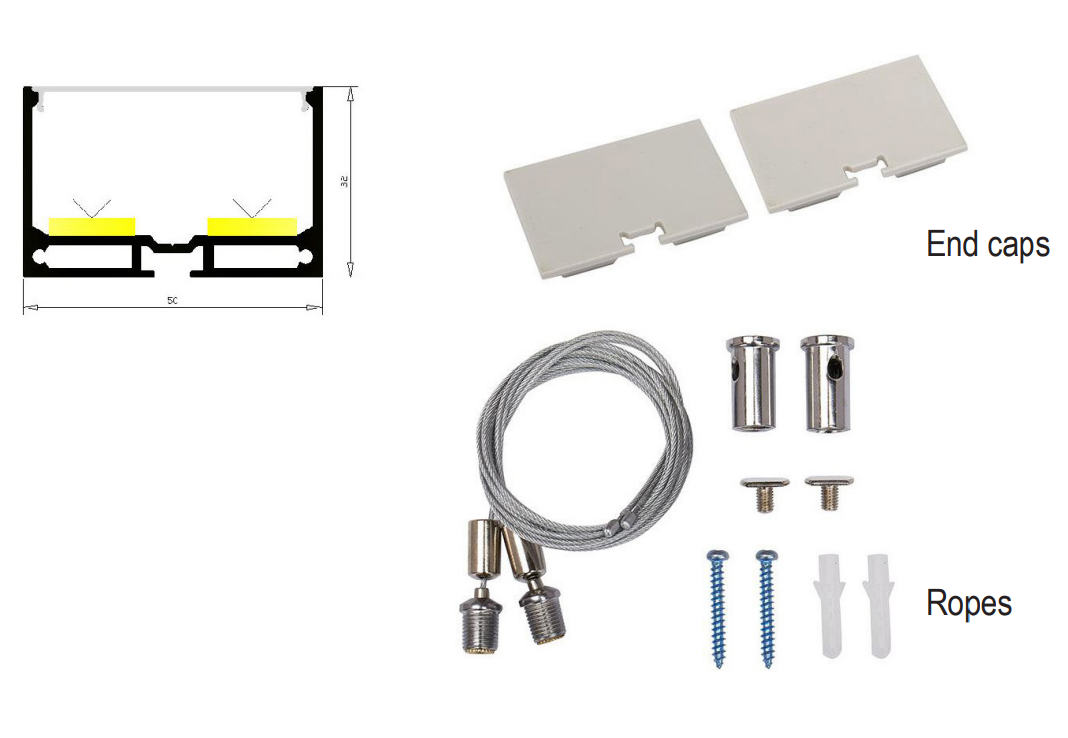 LED profile X19-T5032