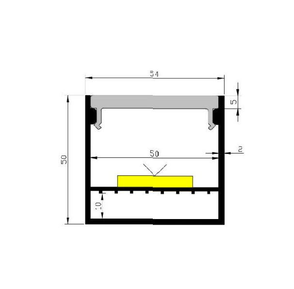 LED sol profile X19-T5450