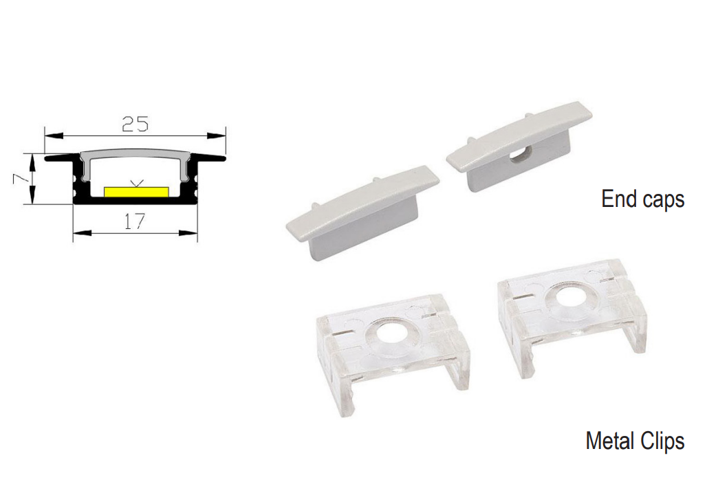 LED encastrée petit profile X19-T1707-2