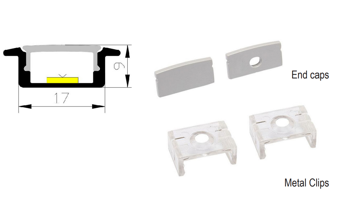 LED encastrée petit profile X19-T1709-1