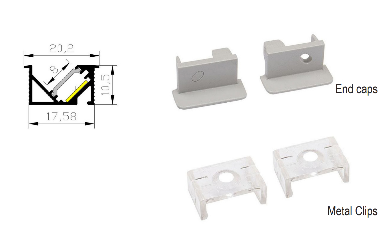 LED latérale profile X19-T19KM