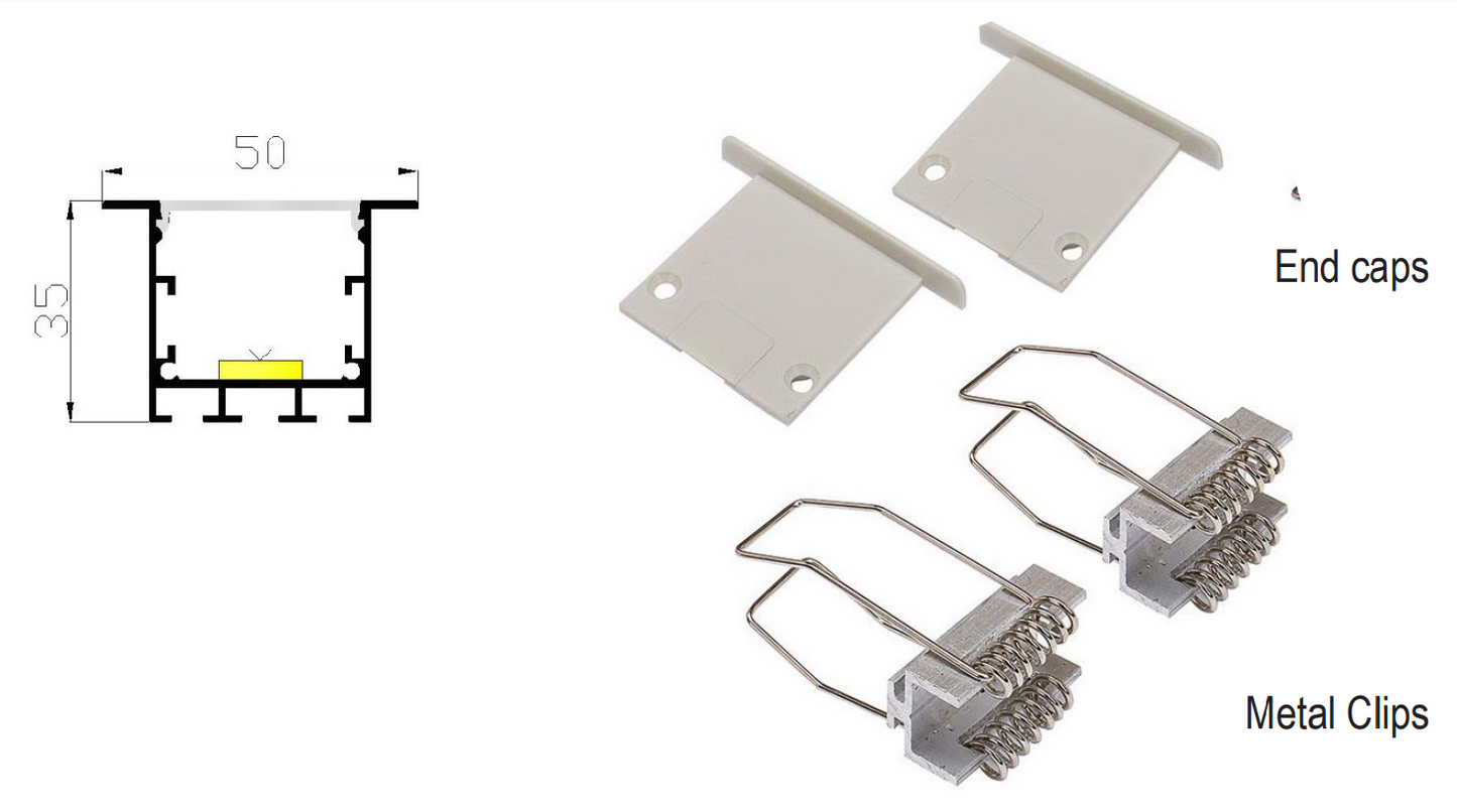 LED encastrée grand profile X19-T5035