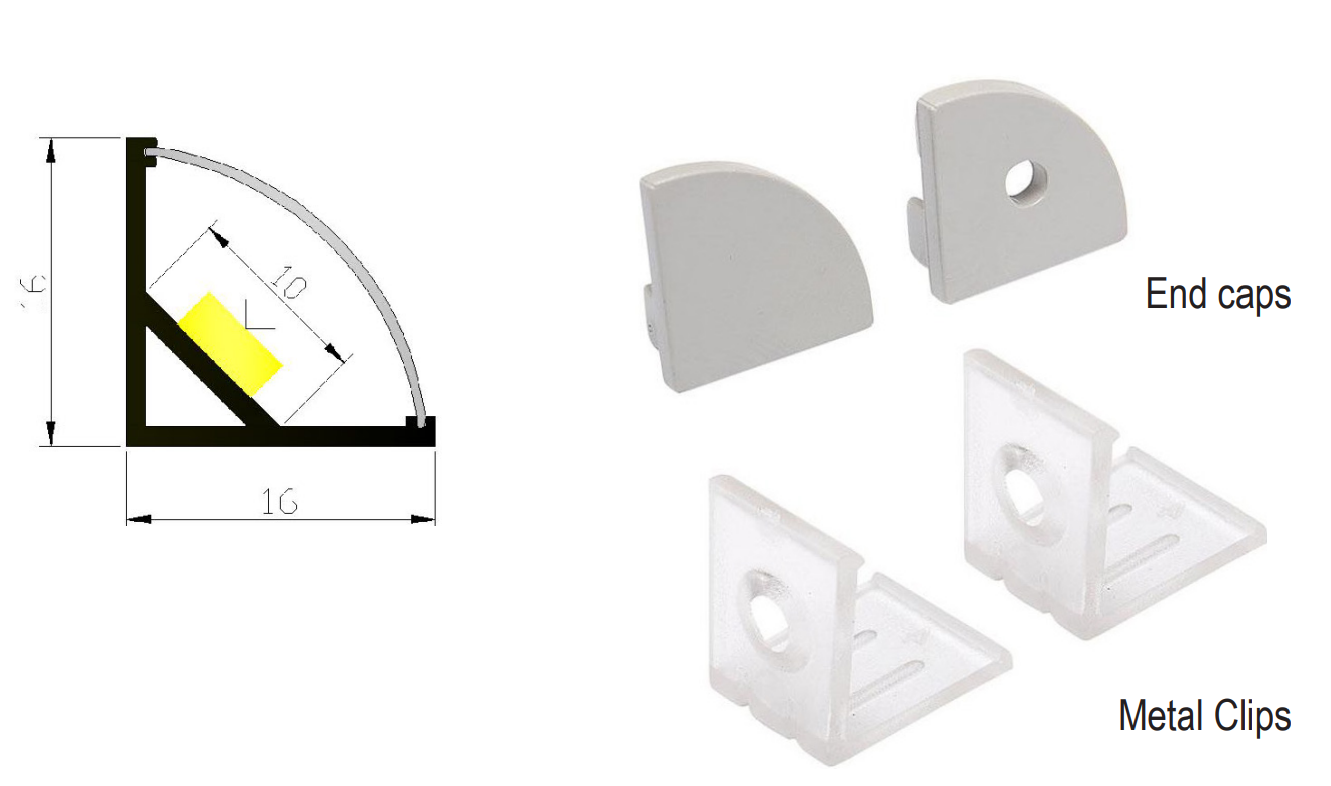 LED Coin profile X19-T1616-3