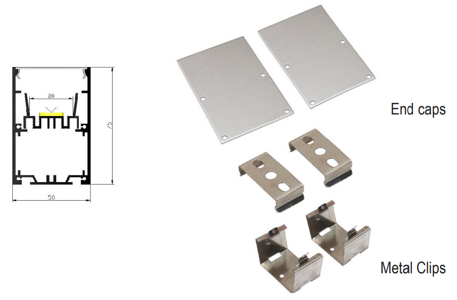 LED profile X19-T5075-2