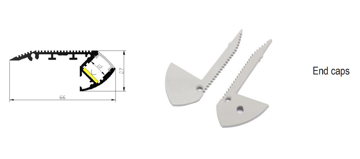 LED step profile X19-T6627