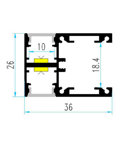 LED double face applique murale profile X19-T3626