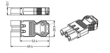 Connecteur enfichable - A07JN004-6M