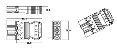 Connecteur enfichable - A07JN002-6M4