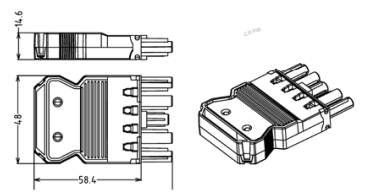 Connecteur enfichable - A07JN002-6F5