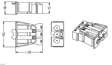 Connecteur enfichable - A07JN002-02M
