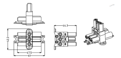 Connecteur enfichable - A07JN002-1T