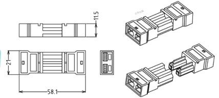 Connecteur enfichable - A07JN002-2S