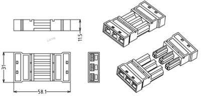 Connecteur enfichable - A07JN002-3S