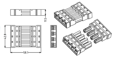 Connecteur enfichable - A07JN002-4S