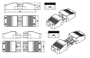 Connecteur mâle et femelle - A07JN002-4B