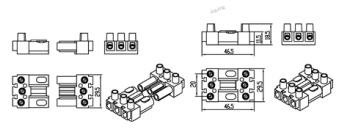 Connecteur mâle et femelle - A07JN002-3