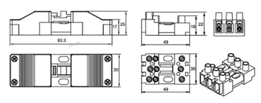 Connecteur mâle et femelle - A07JN002-3BL