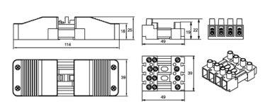 Connecteur mâle et femelle - A07JN002-4BL