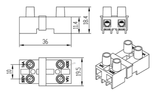 Connecteur mâle et femelle - A07JN0052