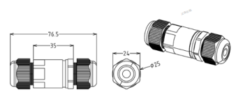 Connecteur étanche - A07JW17-S