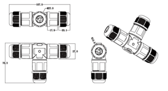 Connecteur étanche - A07JW17-BT3P