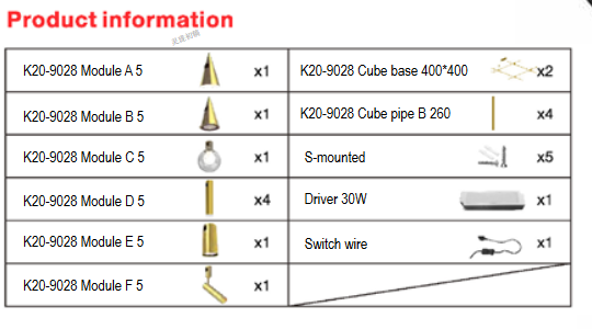 Système d'éclairage décoratif modulaire magnétique - K20-9028 Box Mini