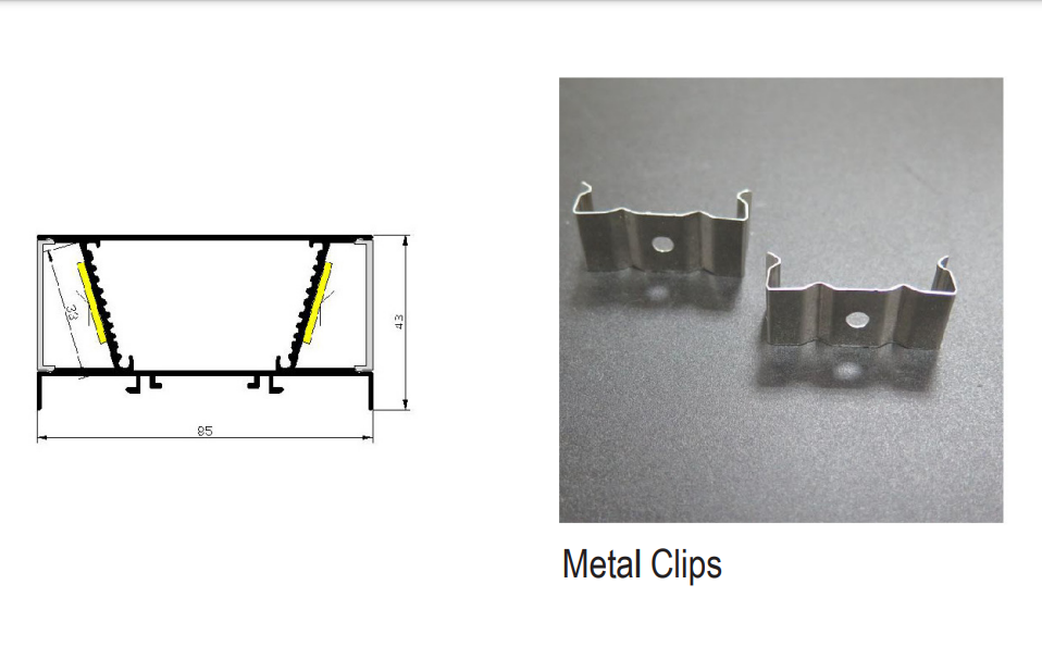 LED double face profile X19-T8543