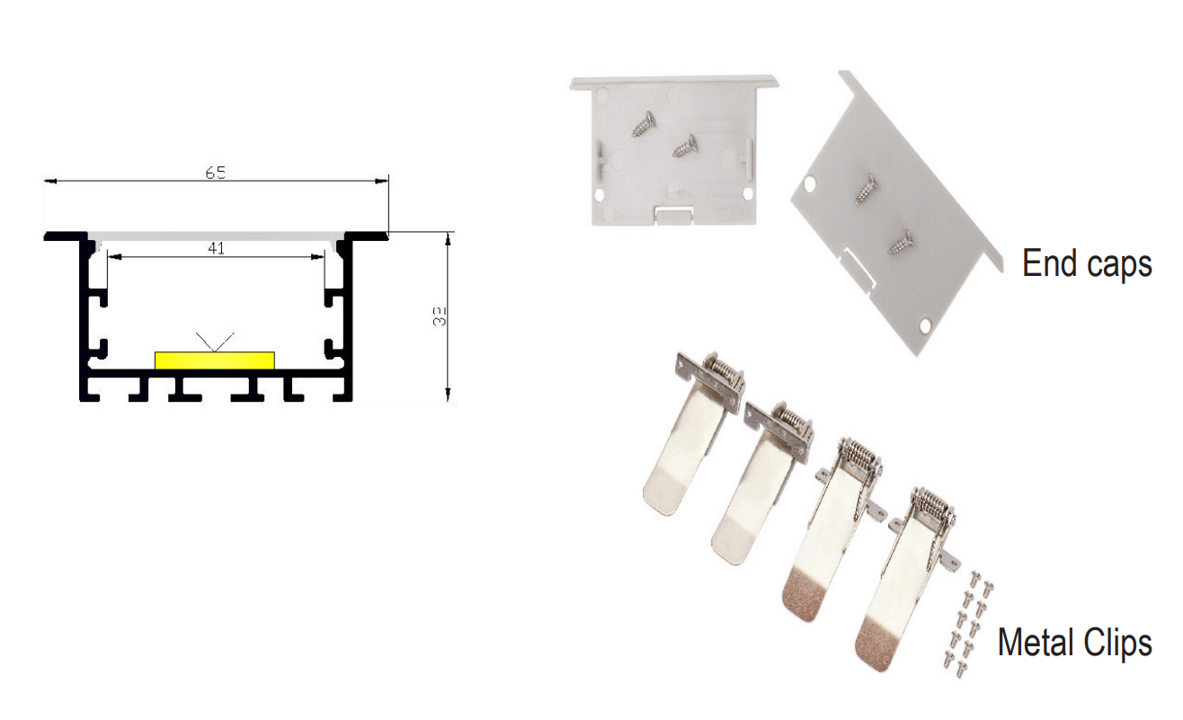 LED encastrée grand profile X19-T6532