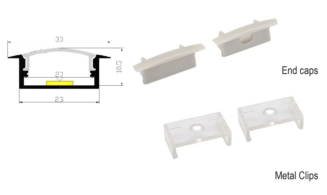 LED encastrée petit profile X19-T2310-2