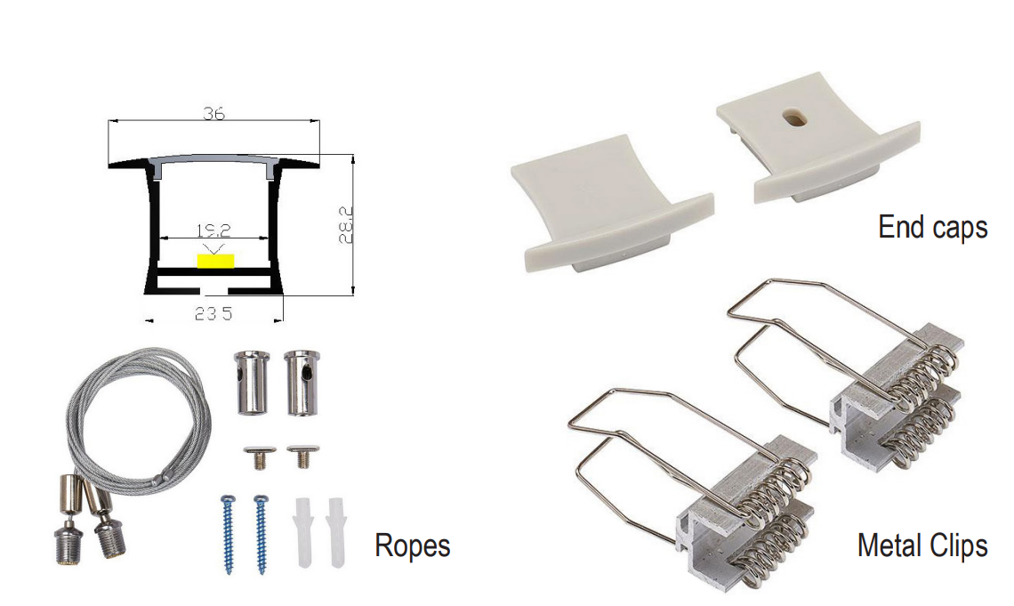 LED profile X19-T3528