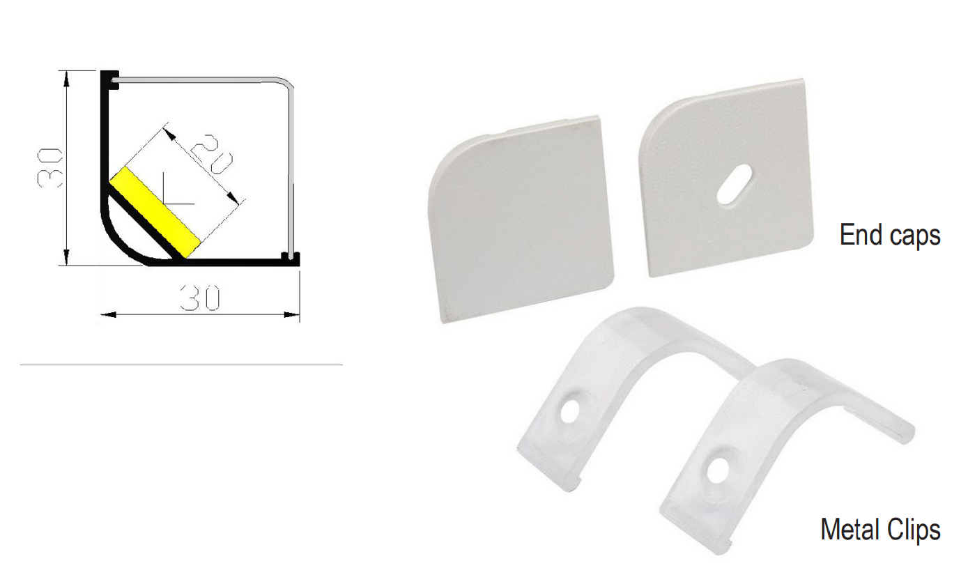 LED Coin profile X19-T3030-1 X19-T3030-2