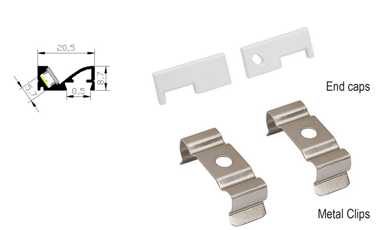 LED latérale profile X19-T2109