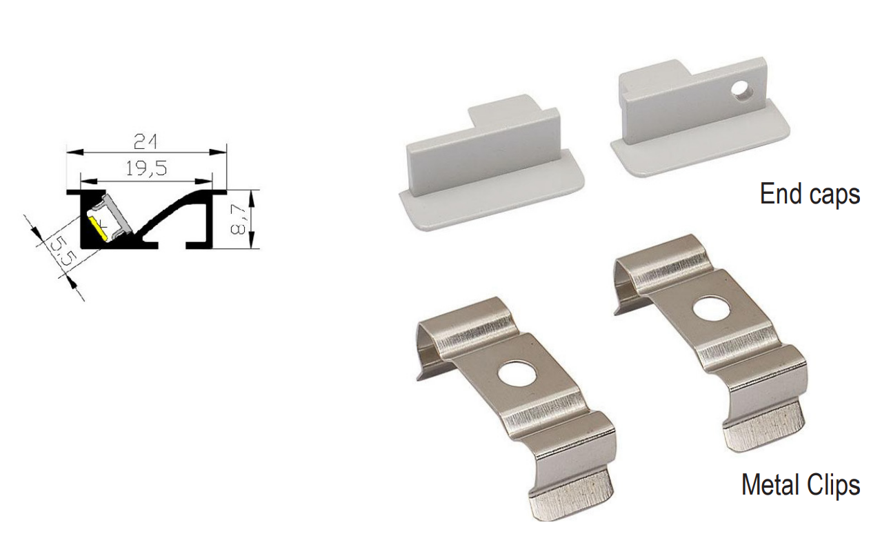 LED latérale profile X19-T2409