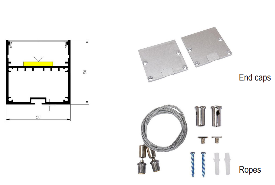 LED profile X19-T5050-1