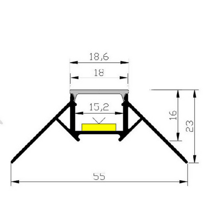 LED platre/construction profile X19-T18KM