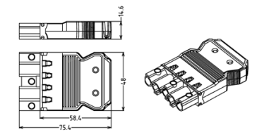 Connecteur enfichable - A07JN002-6M5